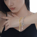 Rolo Chain Statement Bracelet B1042