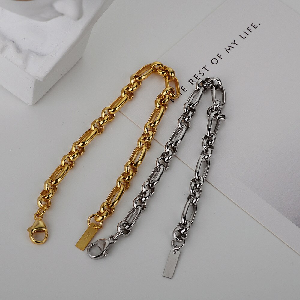 Rolo Chain Statement Bracelet B1042