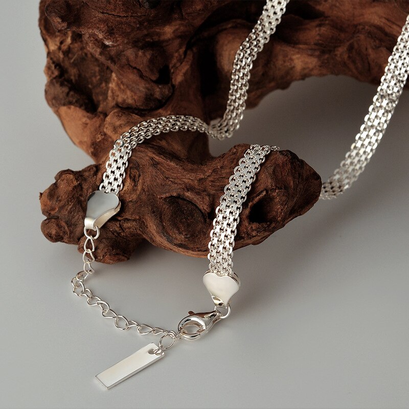 Wide Mesh Chain Necklace N1024