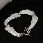 Wrinkled Links Bracelet