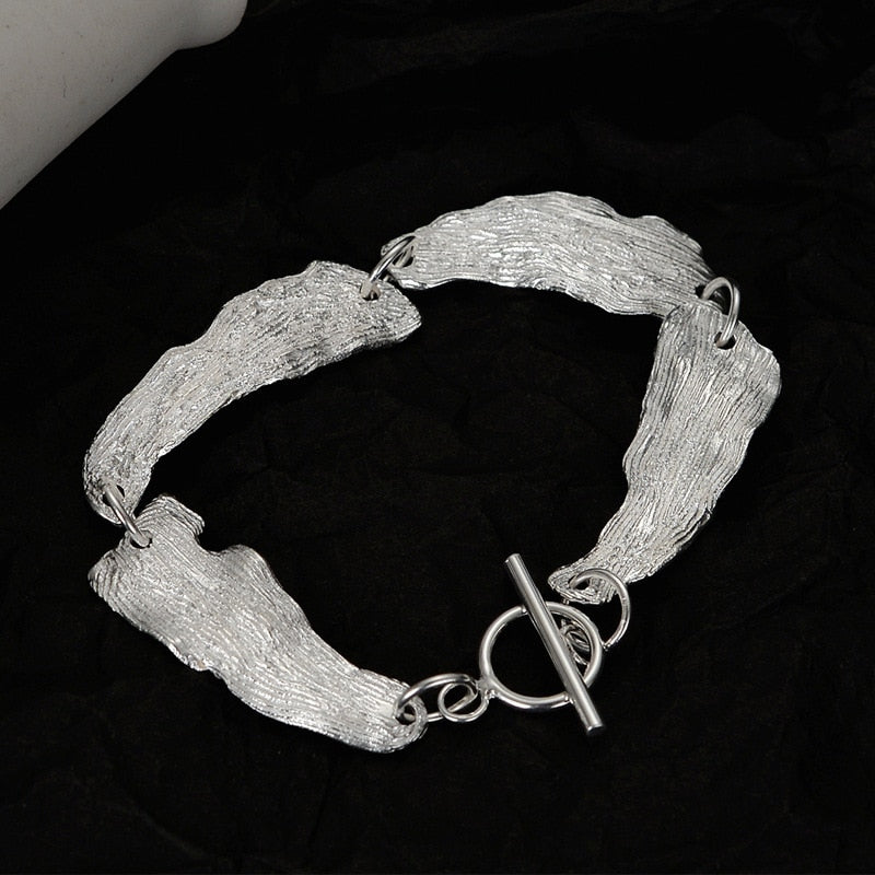 Wrinkled Links Bracelet