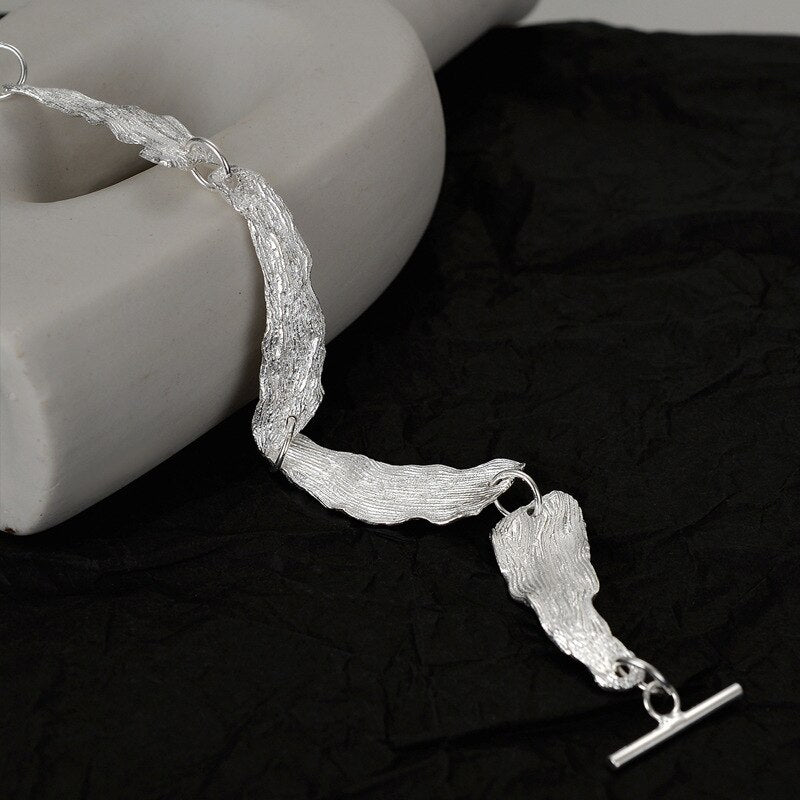 Wrinkled Links Bracelet