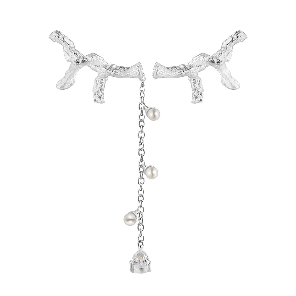 Irregular Long Chain Earring E1182