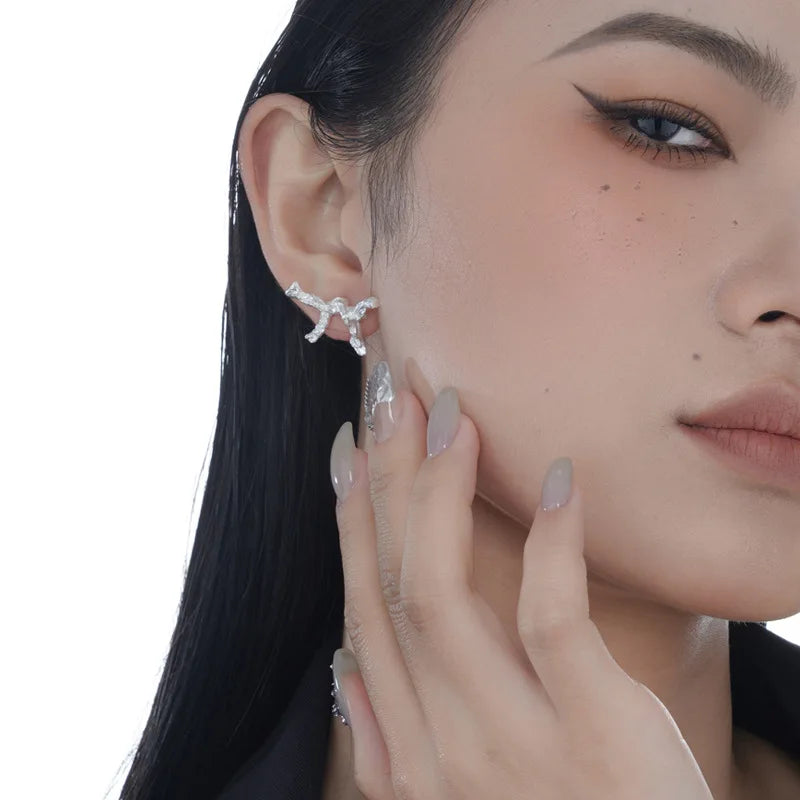 Irregular Long Chain Earring E1182