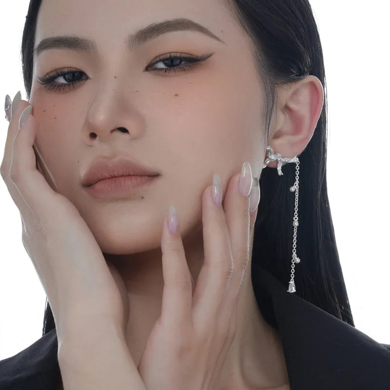 Irregular Long Chain Earring E1182