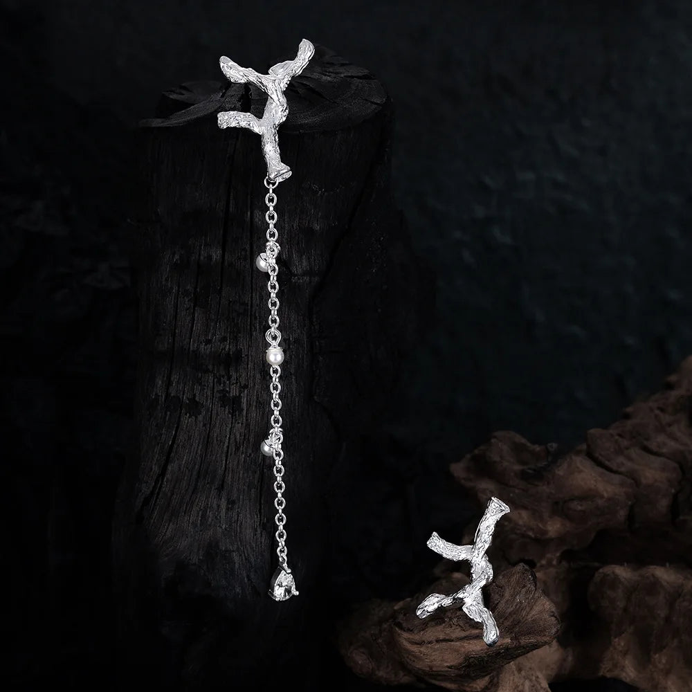 Irregular Long Chain Earring E1182