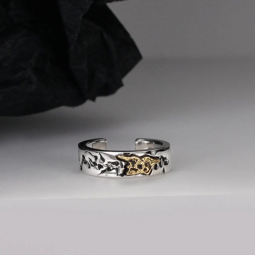 Golden Filigree Earring E1133, 1 Piece