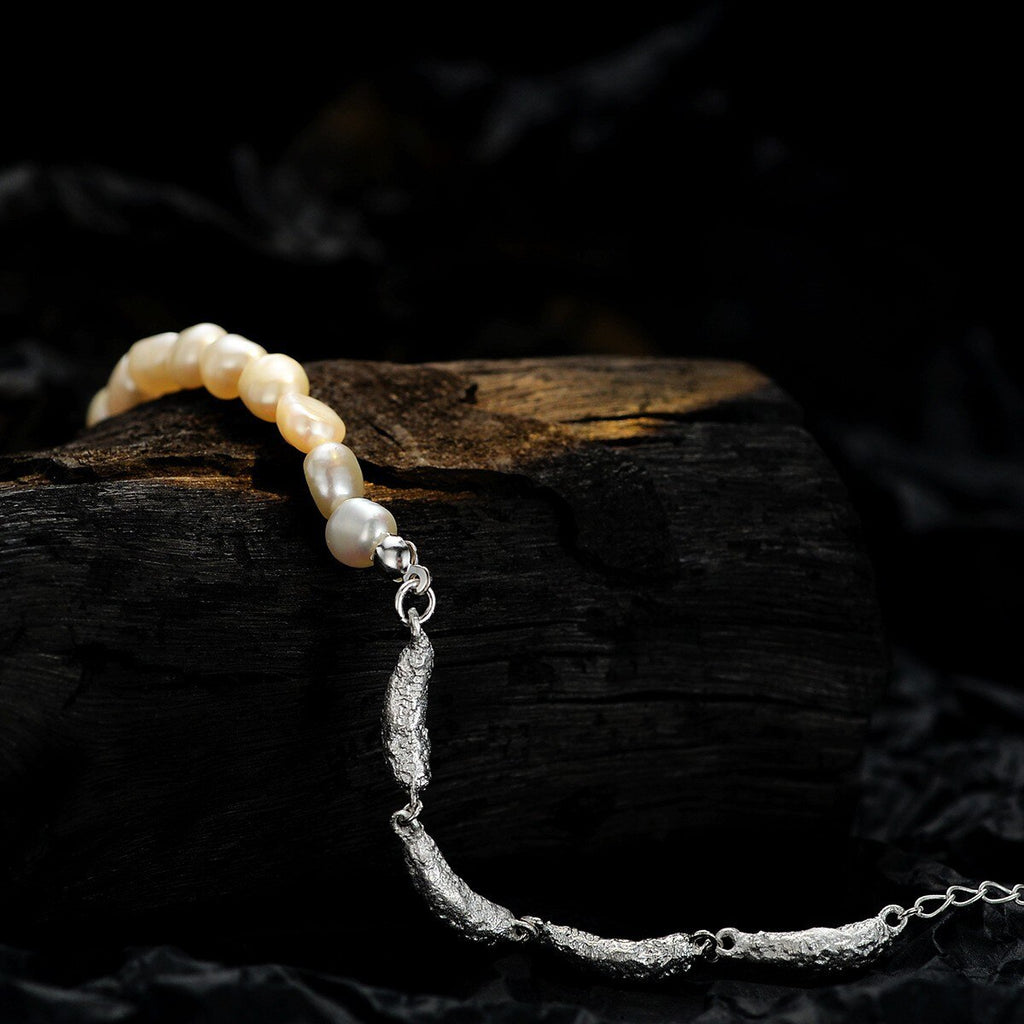 Irregular Links Baroque Pearls Bracelet B1048