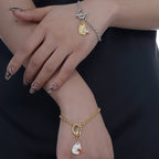 Irregular T-bar Textured Bracelet B1033