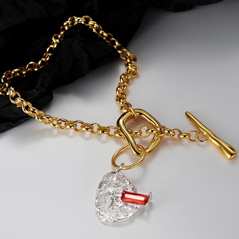 Irregular T-bar Textured Bracelet B1033