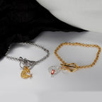 Irregular T-bar Textured Bracelet B1033