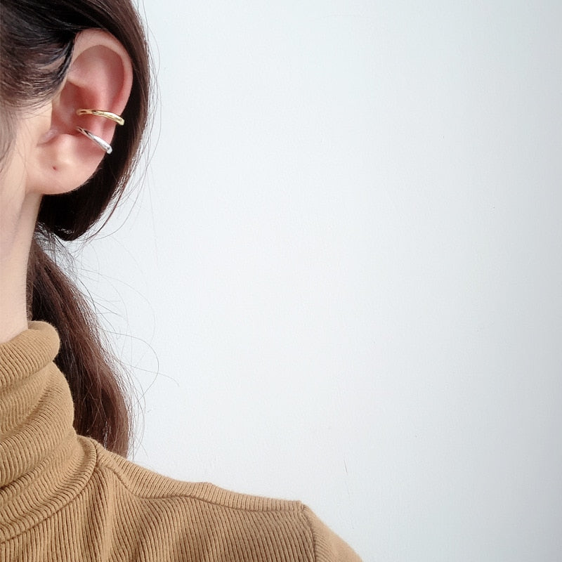 Liquid Open Hoop Earrings E1105 1 Piece