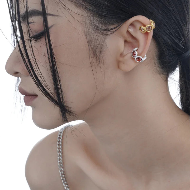 Matt CZ Ear Cuff E1214, 1 Piece