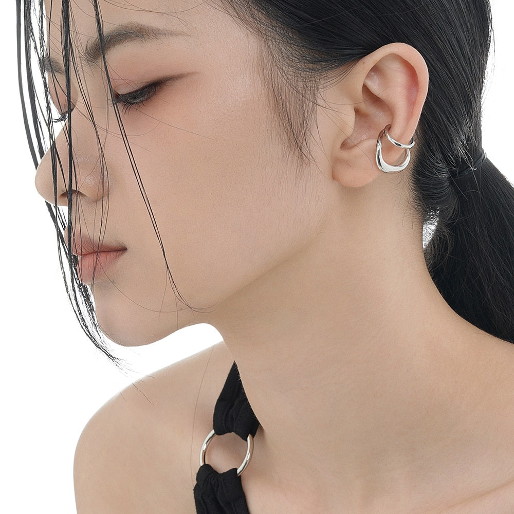 Melted Liquid Ear Cuff E1201 1 Piece