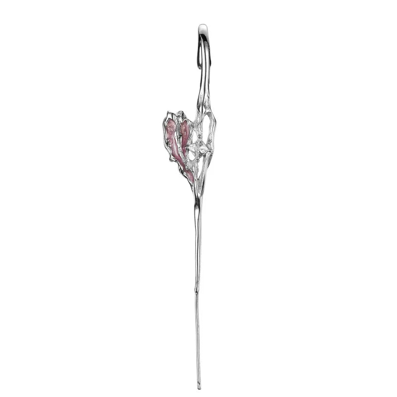 Pink Enamel Ear Cuff E1110, 1 Piece