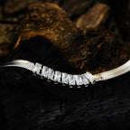 Pronged CZ Snake Chain Bracelet B1009