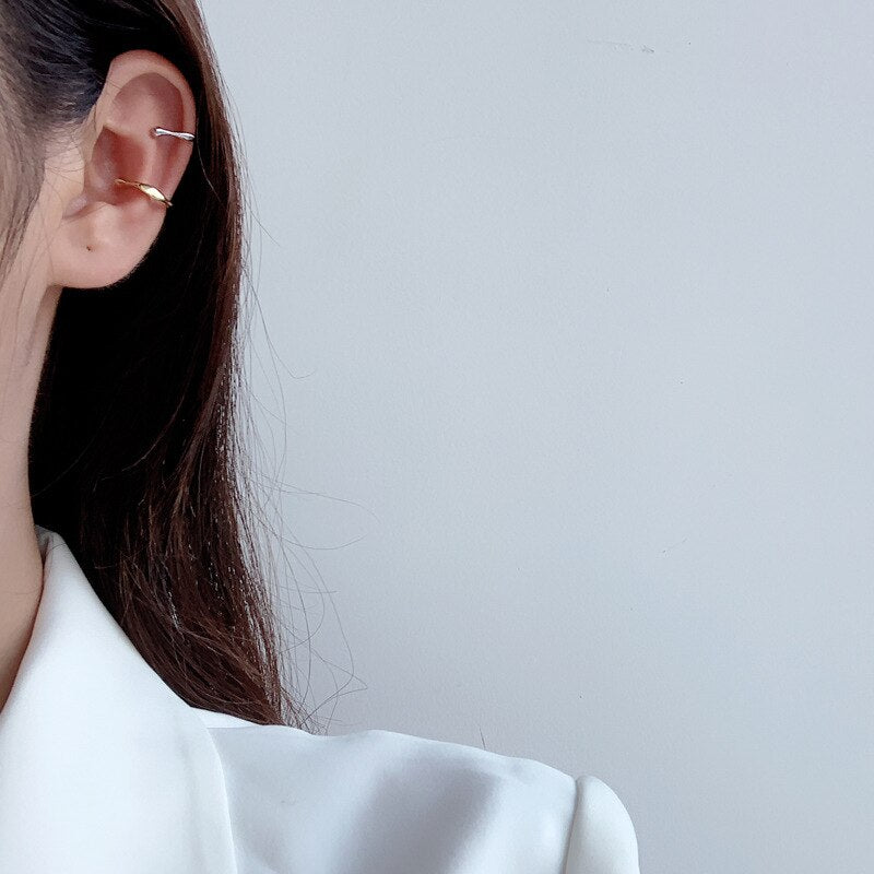 Irregular Liquid Hoop Ear Cuff E1097 1 Piece