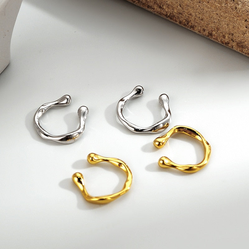 Irregular Liquid Hoop Ear Cuff E1097 1 Piece