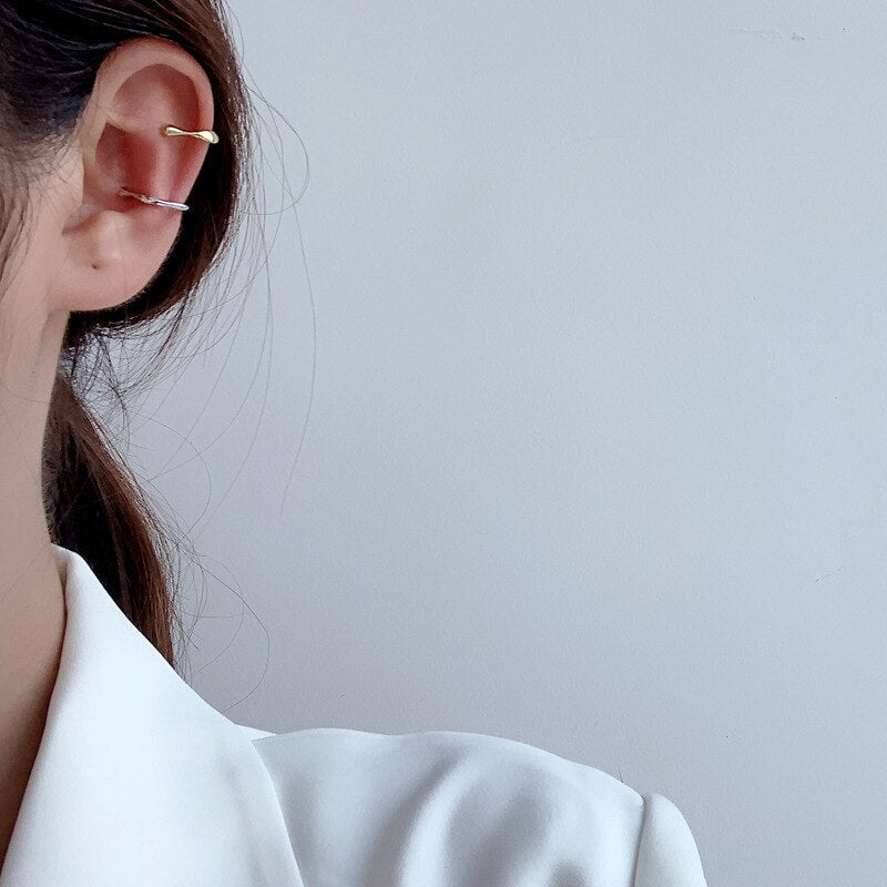 Irregular Liquid Hoop Ear Cuff E1097 1 Piece