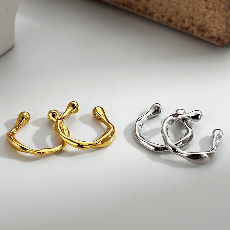 Irregular Liquid Hoop Ear Cuff E1097 1 Piece