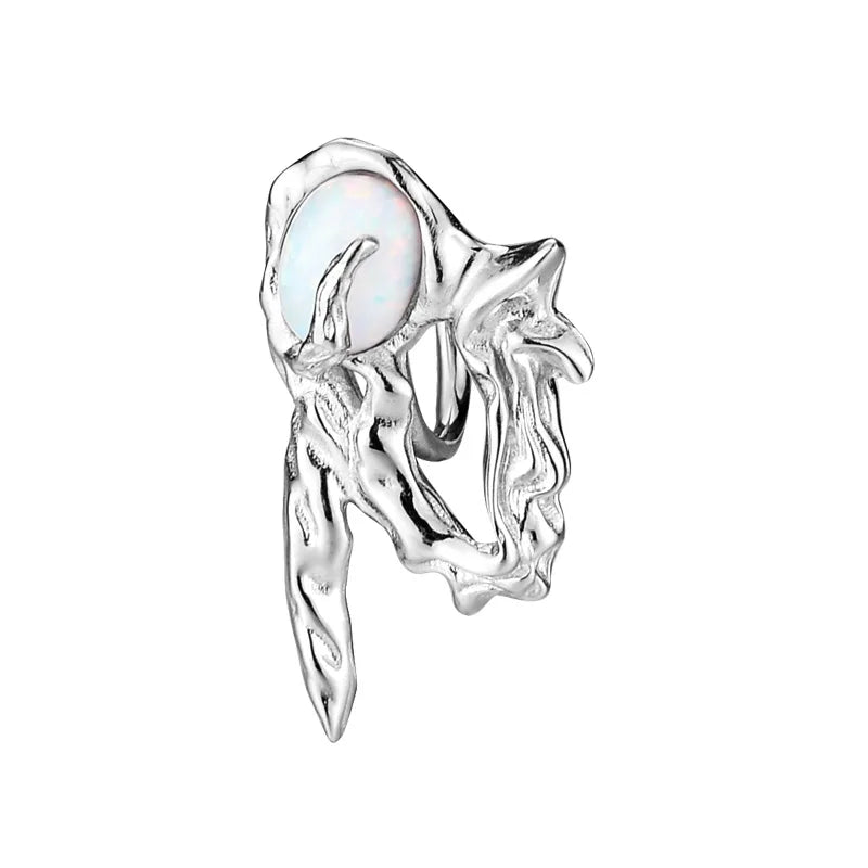 Solitaire Opal Ear Cuff E1151, 1 Piece