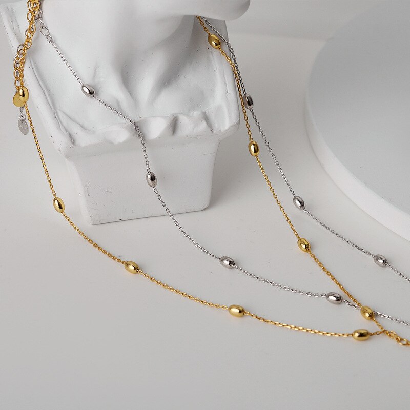 Beaded Cable Chain Necklace N1049