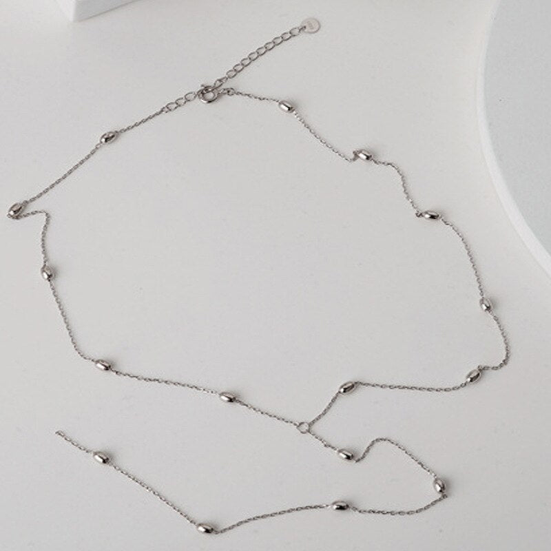 Beaded Cable Chain Necklace N1049