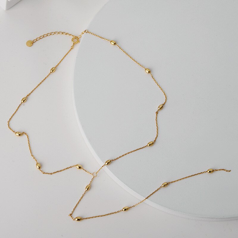 Beaded Cable Chain Necklace N1049