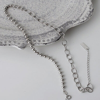 Thick Ball Cable Chain Necklace N1047