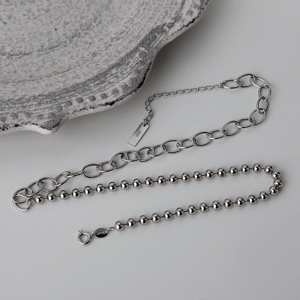 Thick Ball Cable Chain Necklace N1047
