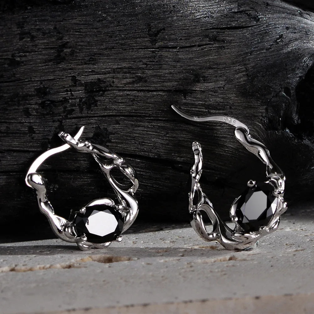 Thick Irregular Ear Hoop Huggies E1188