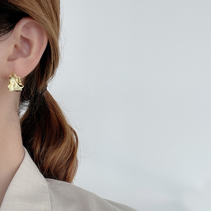 Thick Ruffled Ear Cuff E1234 1 Piece