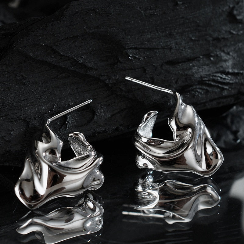 Thick Ruffled Ear Cuff E1234 1 Piece