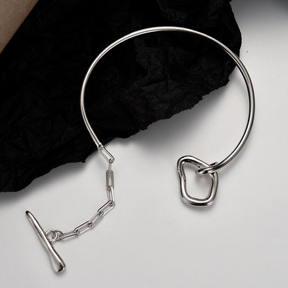 Thick Wire T-bar Bracelet B1037