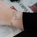 Thick Wire T-bar Bracelet B1037