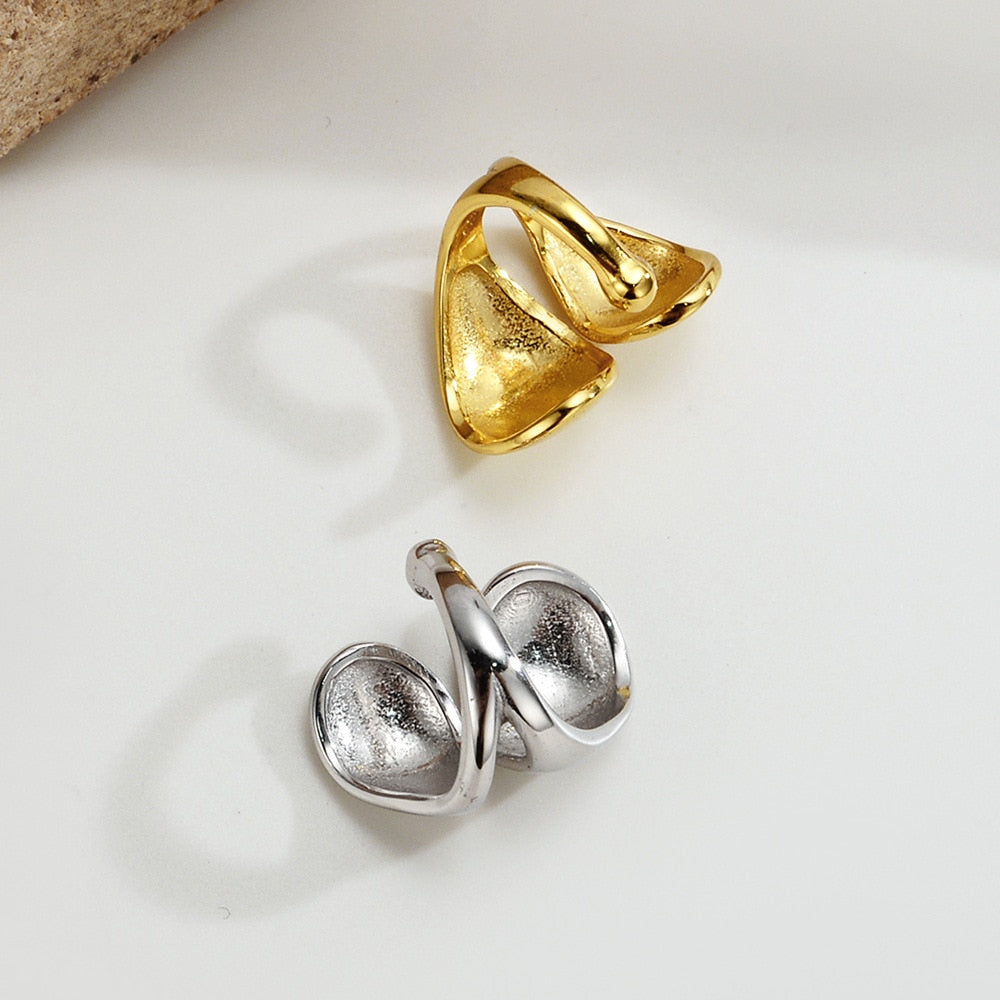 Wavy Chunky Ear Cuffs E1198 1 Piece