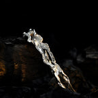 White Agate Rumpled Bracelet B1021