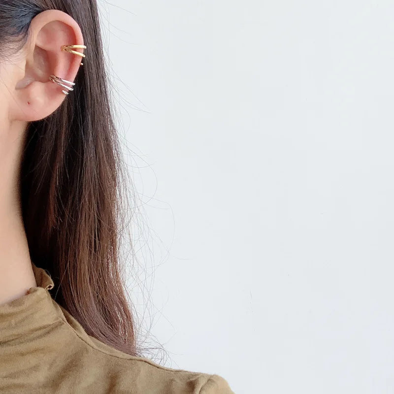 Wire Hoop Clip-on Ear Cuff E1108, 1 Piece