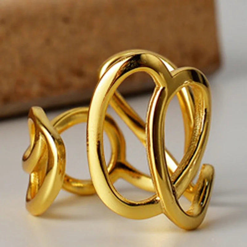 Solid Wire Pattern Ring R1076