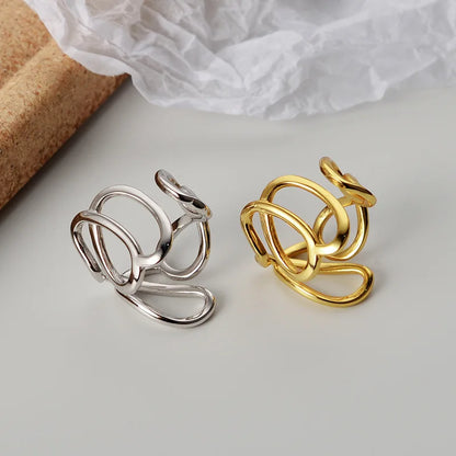 Solid Wire Pattern Ring R1076