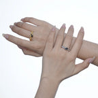 Solitaire CZ Rough Chunky Ring R1181