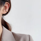 Solitaire CZ Wavy Earring E1037, 1 Piece