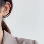 Solitaire CZ Wavy Earring E1037, 1 Piece