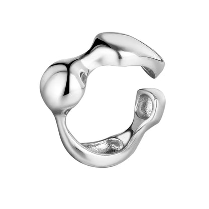 Squiggly Liquid Irregular Ring R1107