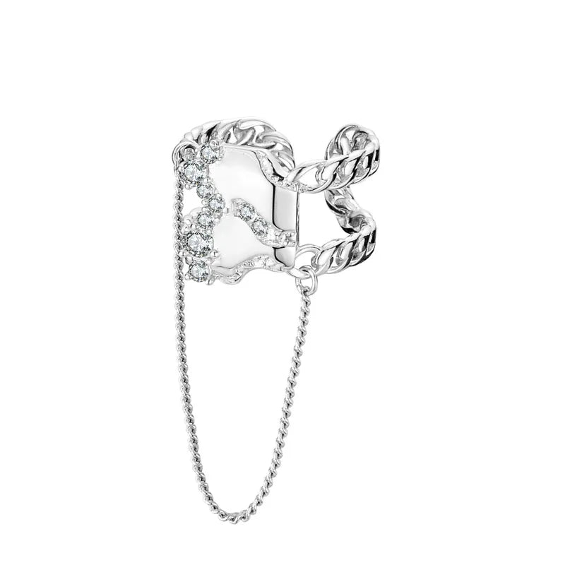 Tassel Chain Wide Ring R1202