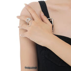 Tassel Chain Wide Ring R1202