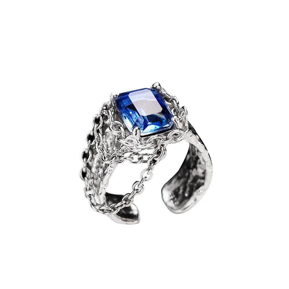 Tassel Chained Chunky Ring R1211