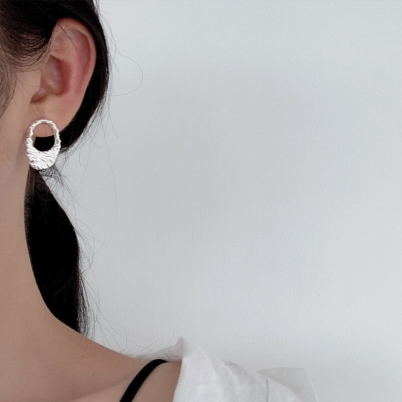Hammered Hoop Earrings E1048