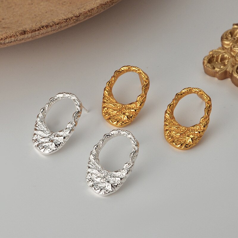 Hammered Hoop Earrings E1048