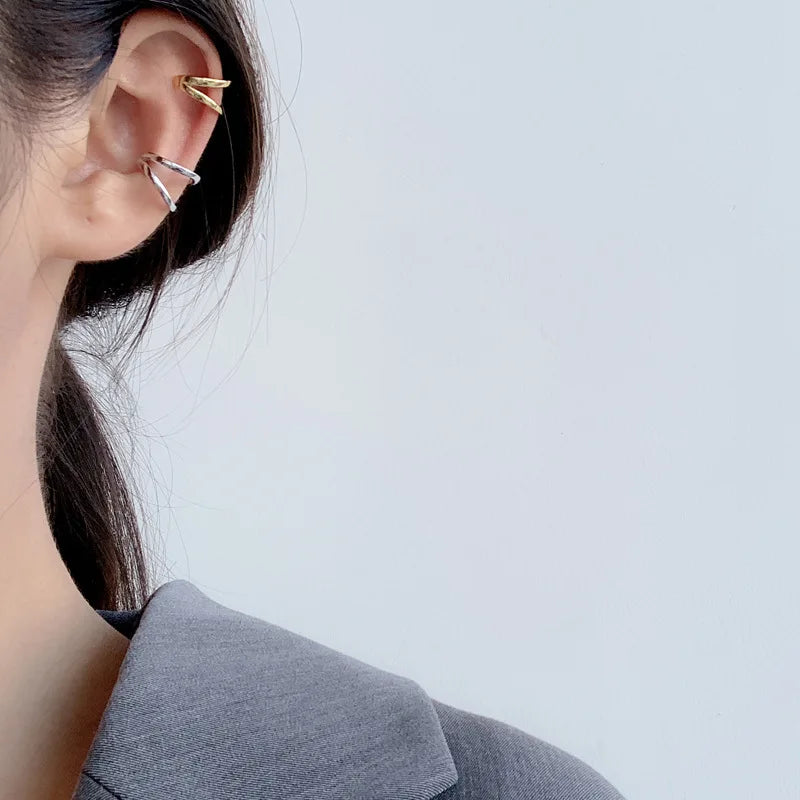 Thick Wire Irregular Earring E1015, 1 Piece